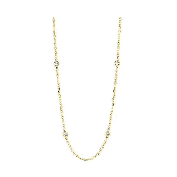 14KT Yellow Gold Stunning Neckwear Necklace - 2 ctw