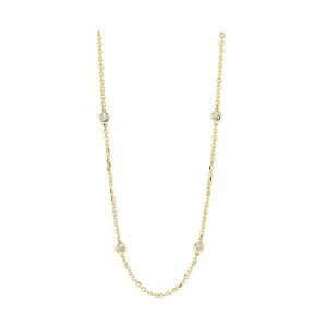 14KT Yellow Gold Stunning Neckwear Necklace - 2 ctw