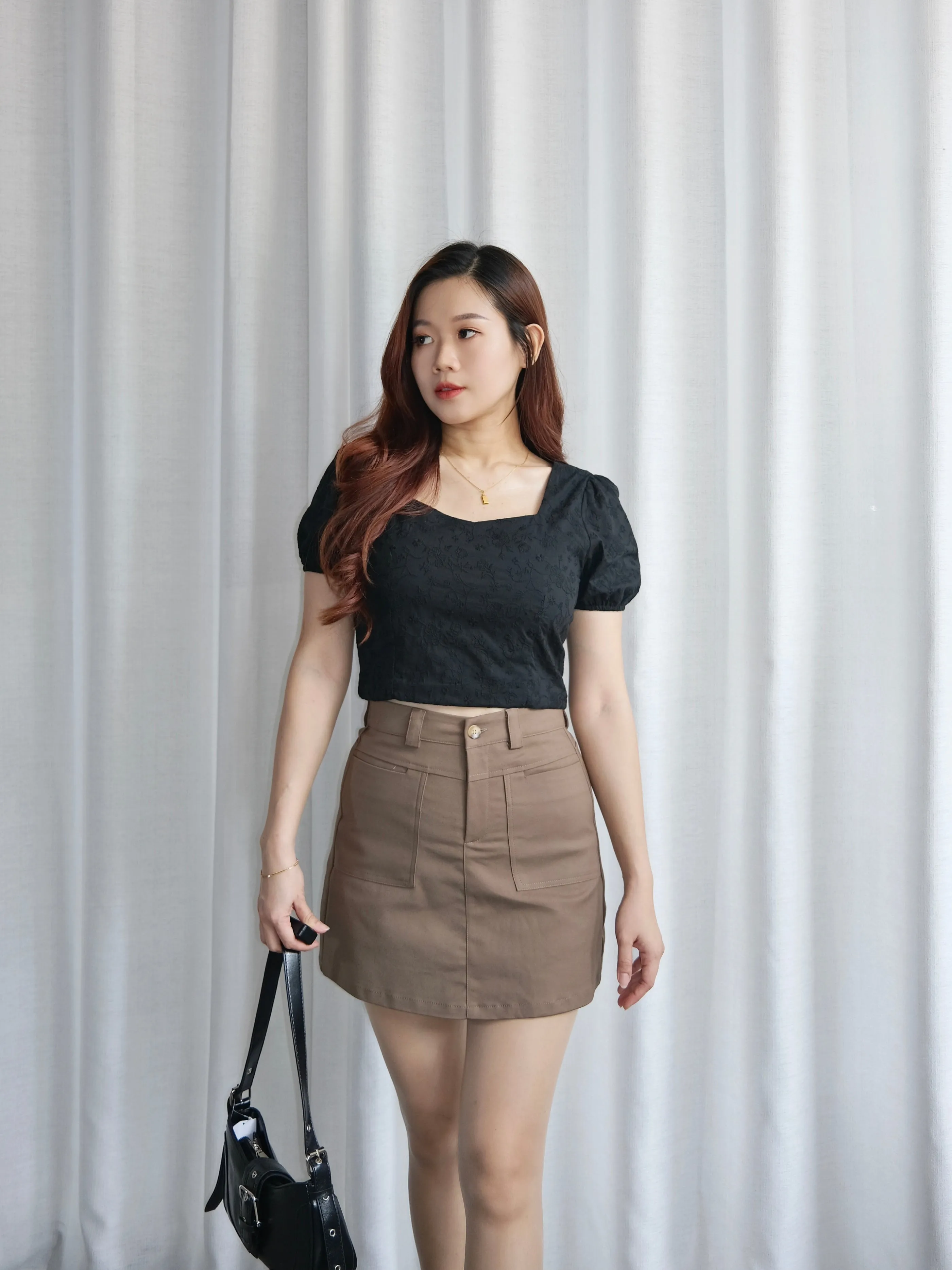 ACEWIN Basic Premium Double Pockets Short Skirt (Size S-XXL) 601307