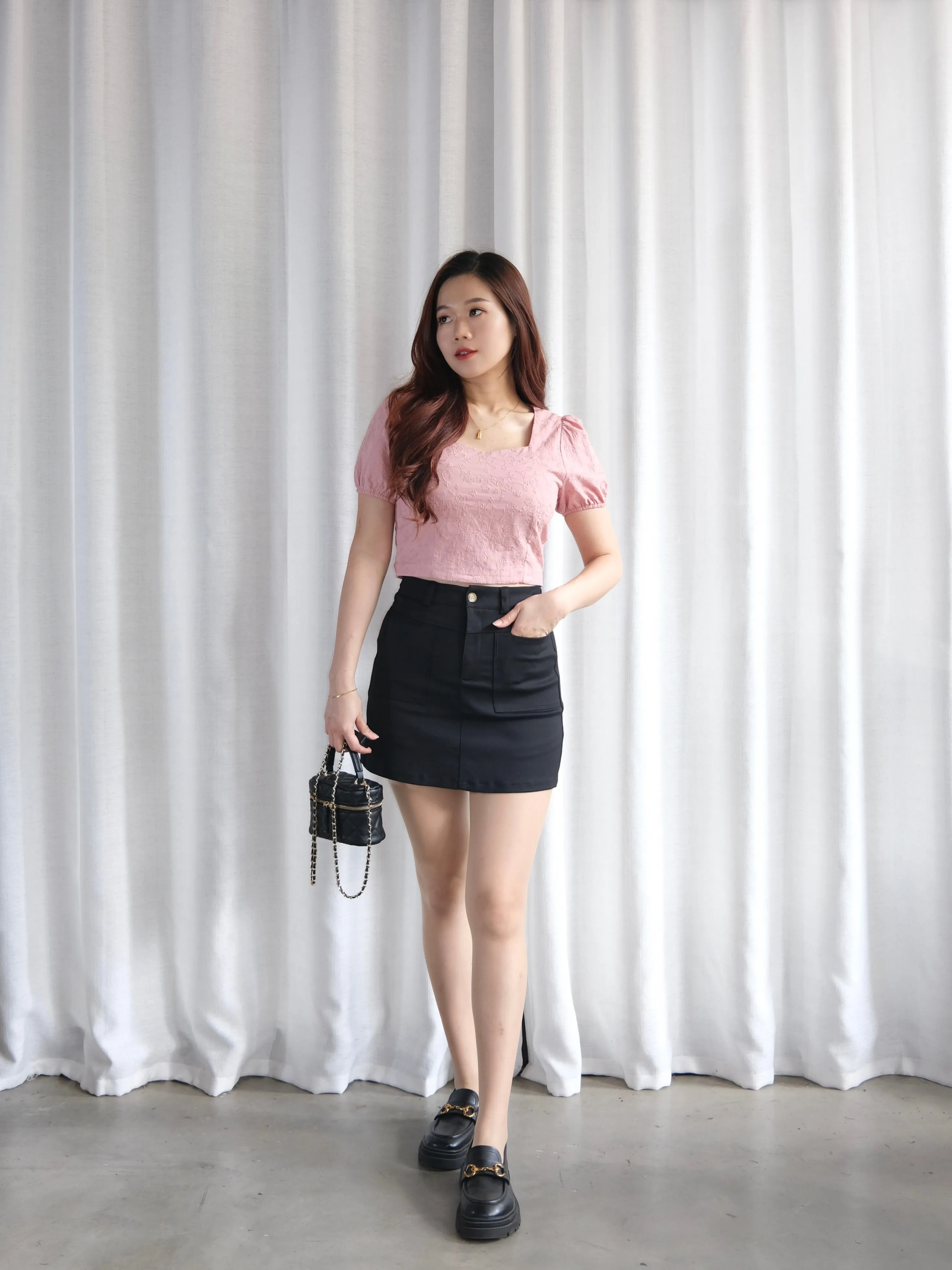 ACEWIN Basic Premium Double Pockets Short Skirt (Size S-XXL) 601307