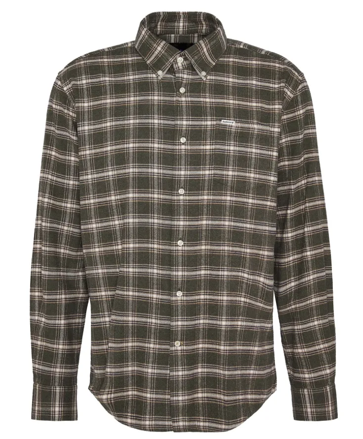 Barbour Bowburn Reg Shirt Olive Marl