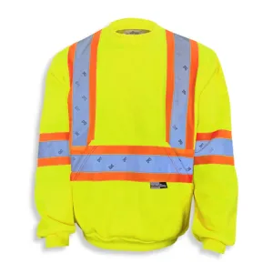 Big K Men's Hi-Vis 11oz Polyester Microfleece Crewneck Sweatshirt BK3559LM