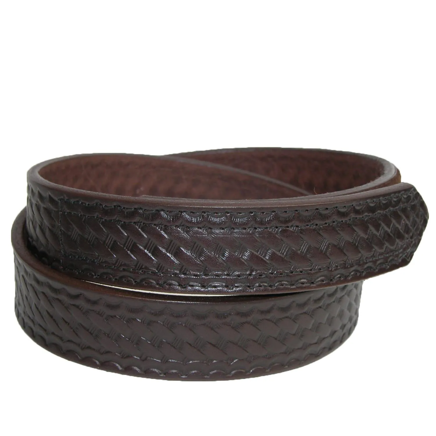 Boston Leather Men's Big & Tall Basketweave Mechanics Hook and Loop Belt