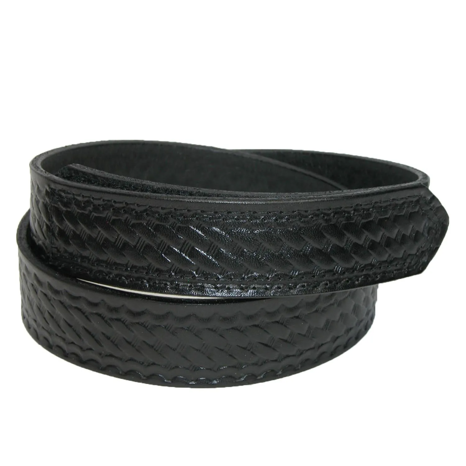 Boston Leather Men's Big & Tall Basketweave Mechanics Hook and Loop Belt