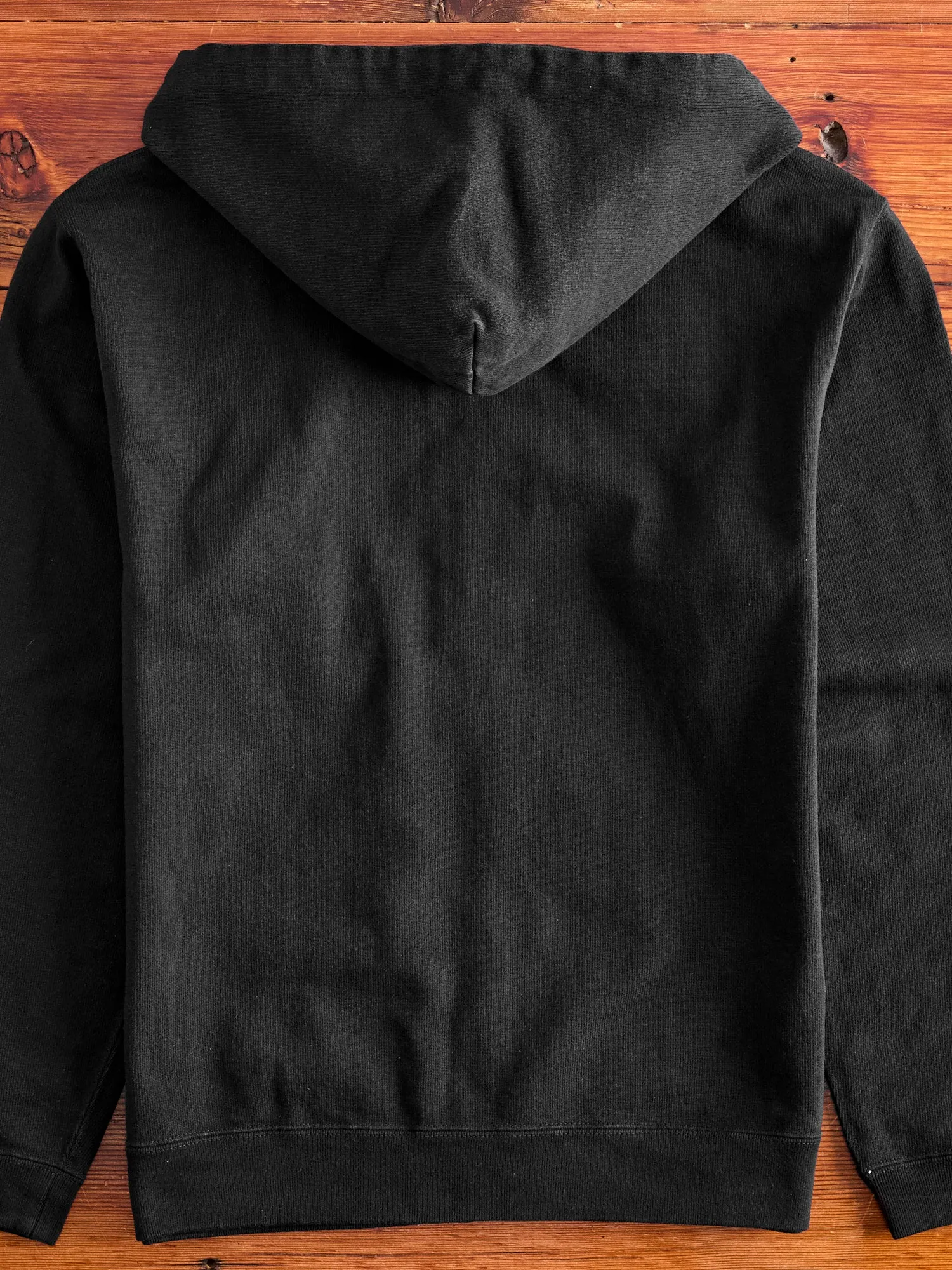 Extra Heavyweight Jersey Zip Hoodie in Black