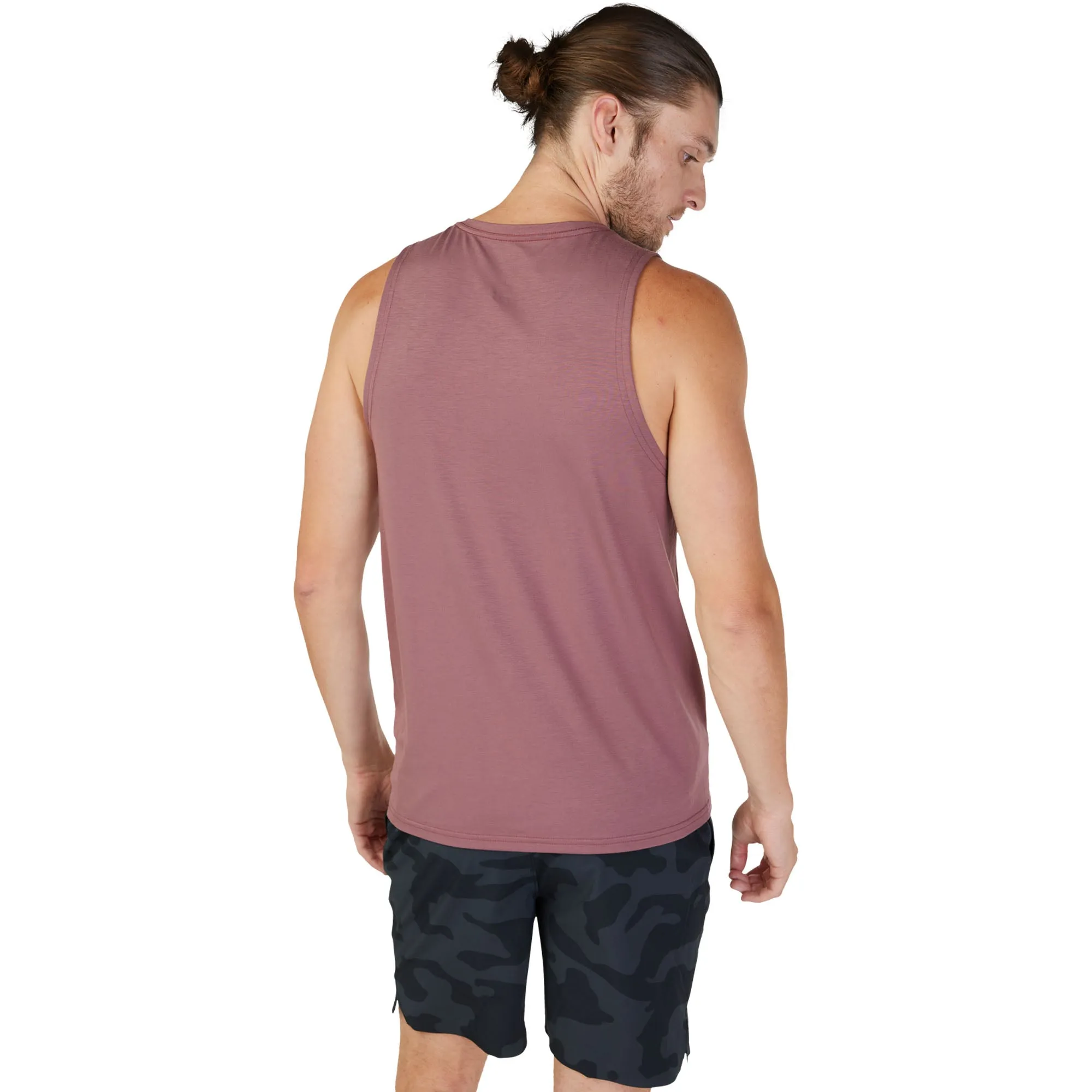 Fox Racing  Mens Rep Tank Top Shirt Moisture Wicking Stretch Comfort Cordovan