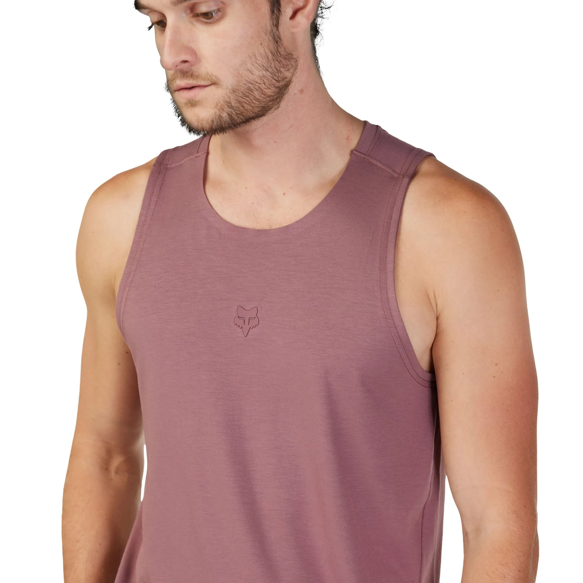 Fox Racing  Mens Rep Tank Top Shirt Moisture Wicking Stretch Comfort Cordovan