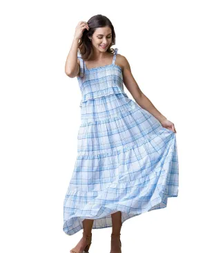 Hope & Henry Women's Smock Tiered Dress