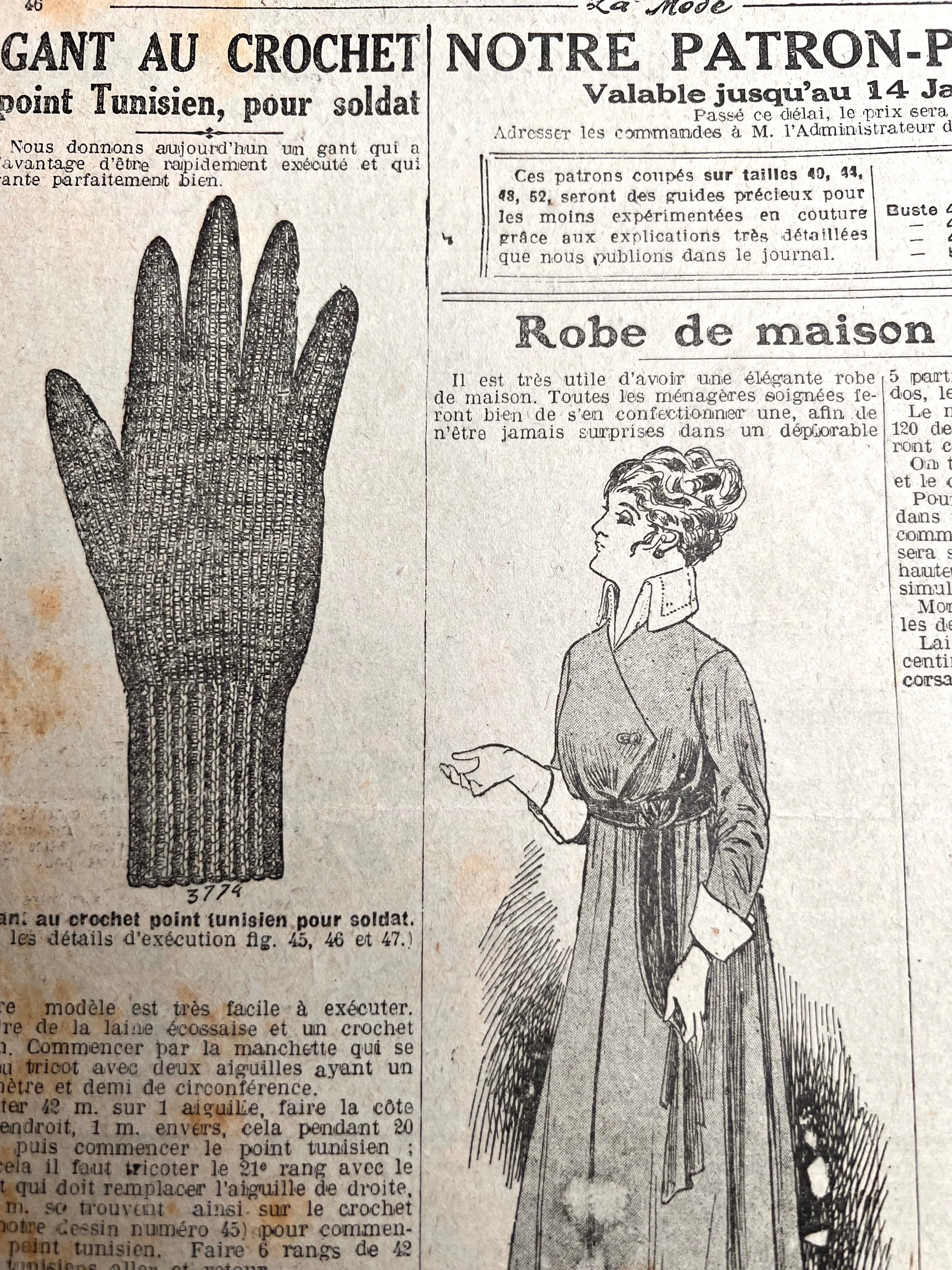 Issue No.2 January 1916 French La Mode