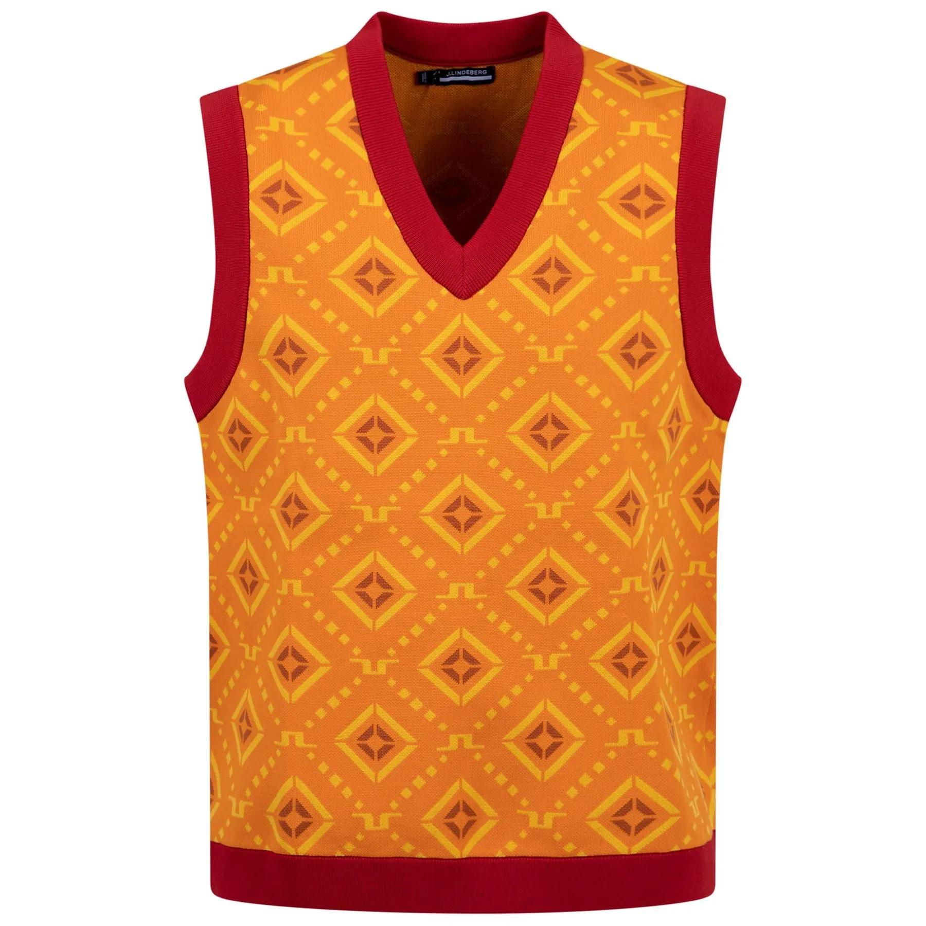 Jack Recycled Poly Vest Orange Diamond Logo - SS23