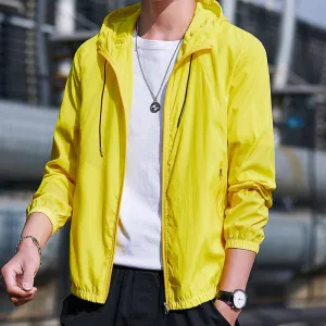 Jacket Summer Sporty Sunscreen Thin Trendy Stylish Breathable Outdoor Windbreaker Outerwear