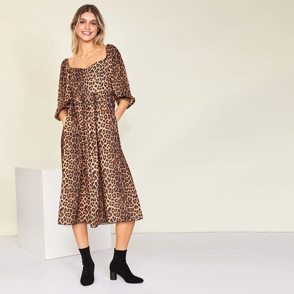 Kadie Leopard Dress (Classic)