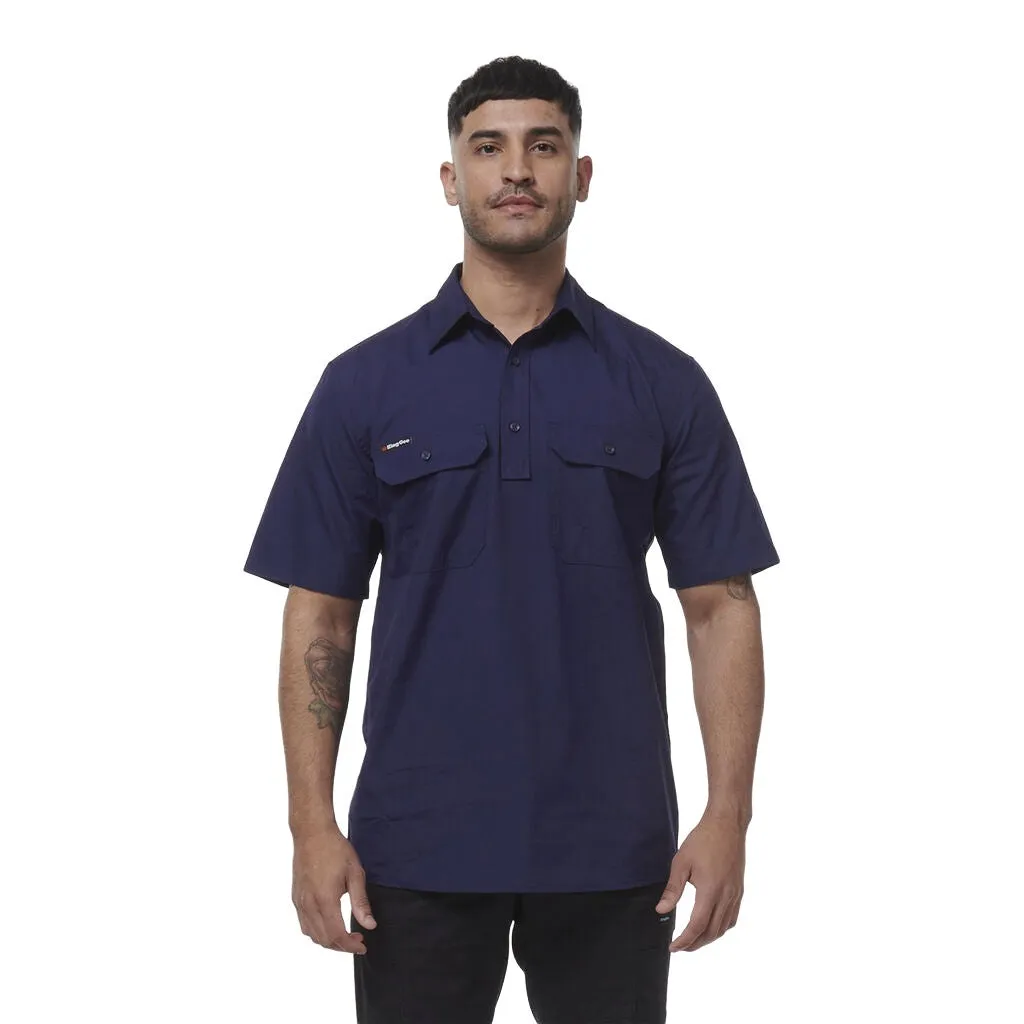 King Gee Workcool Vented Closed Front Shirt Short Sleeve (K14032)