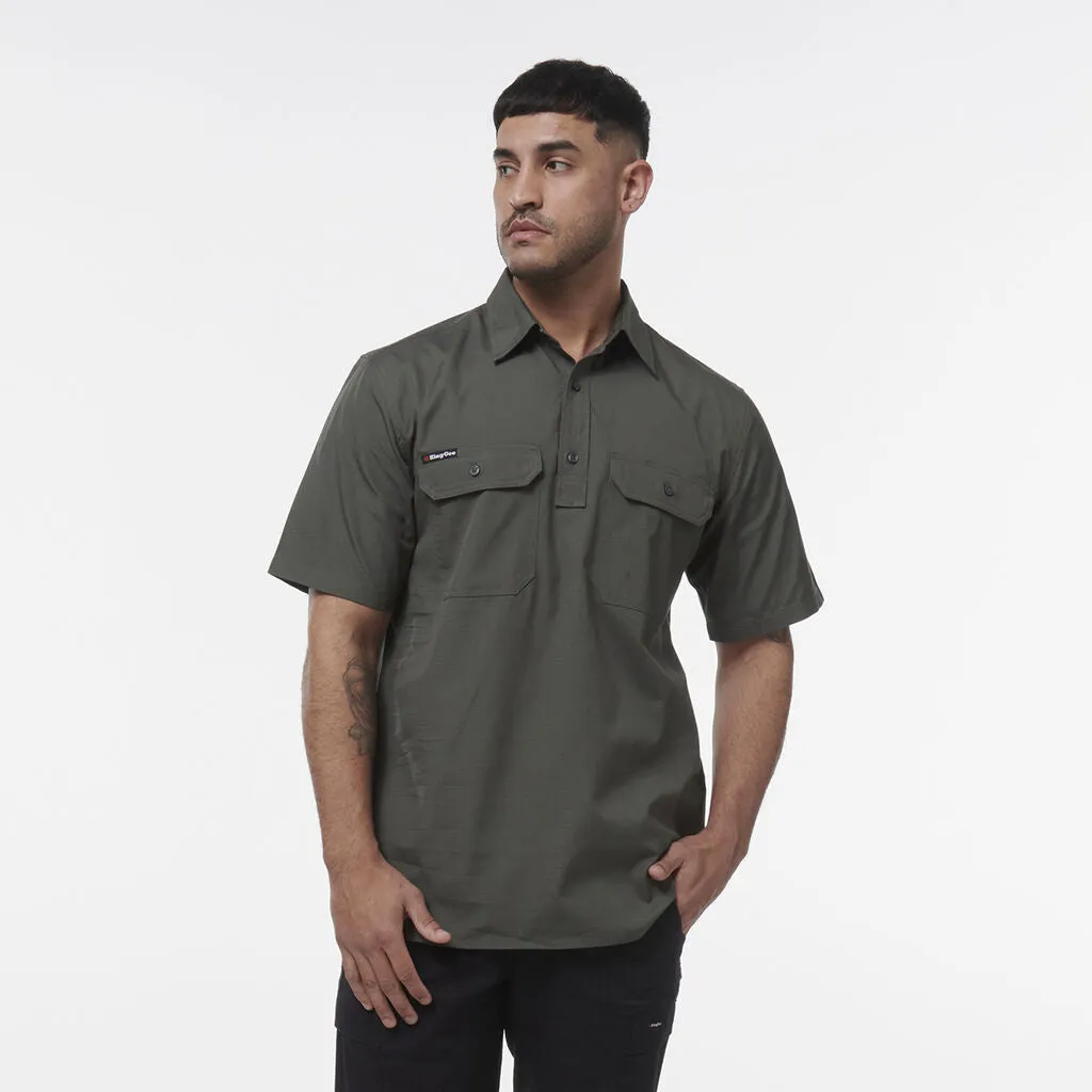 King Gee Workcool Vented Closed Front Shirt Short Sleeve (K14032)