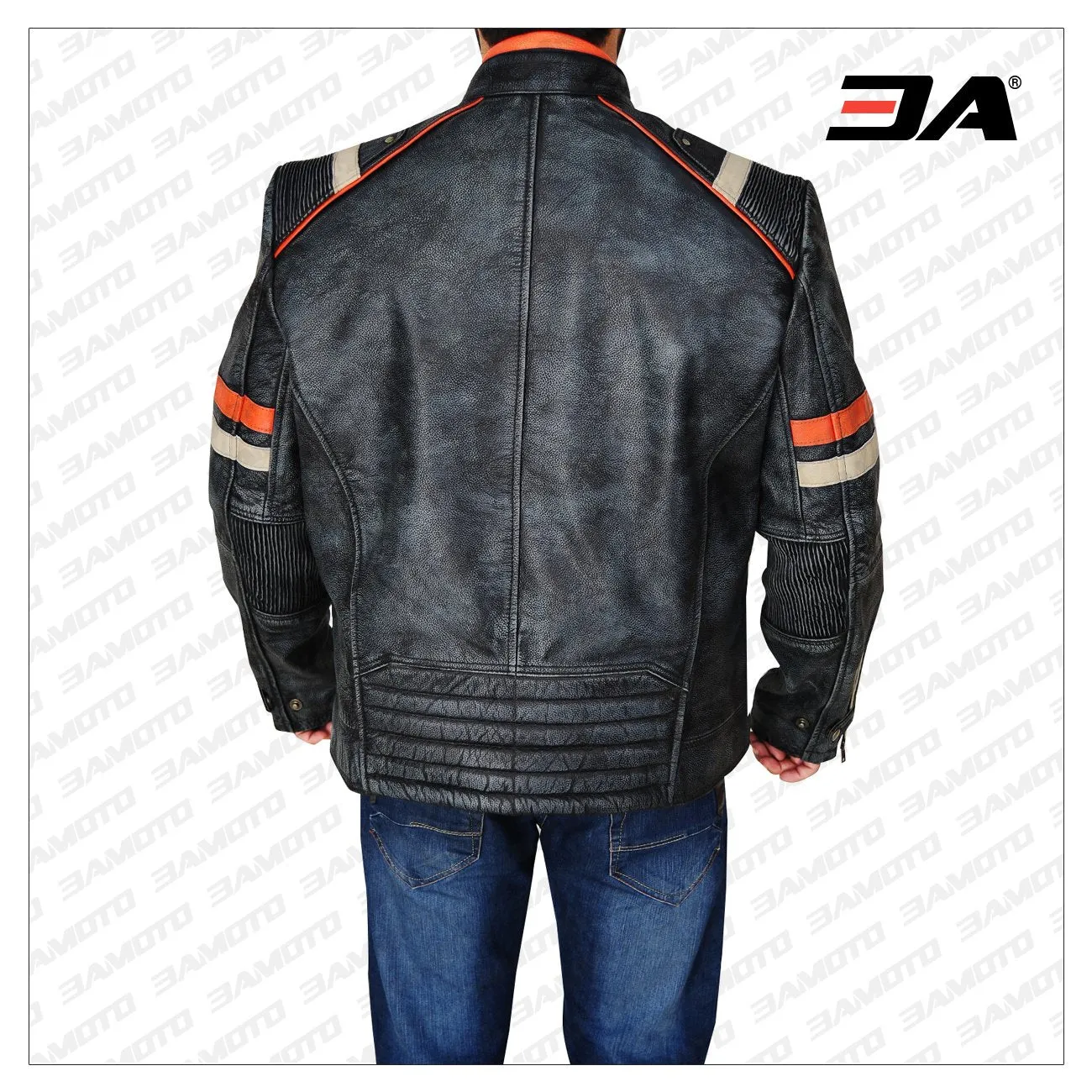 Men Cafe Racer Retro Jacket