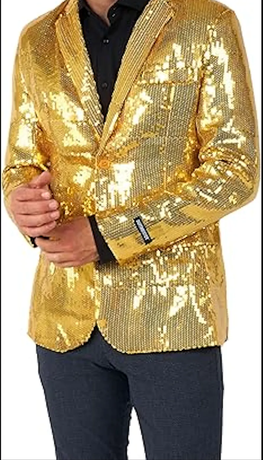 Men's Sequin NYE Blue Blazer Jackets