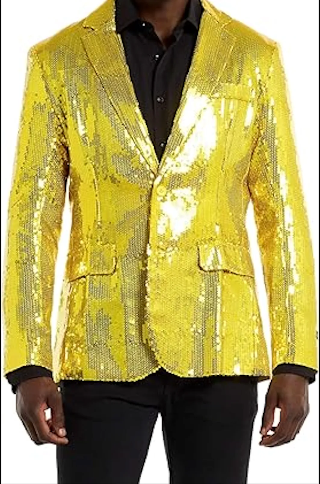 Men's Sequin NYE Blue Blazer Jackets