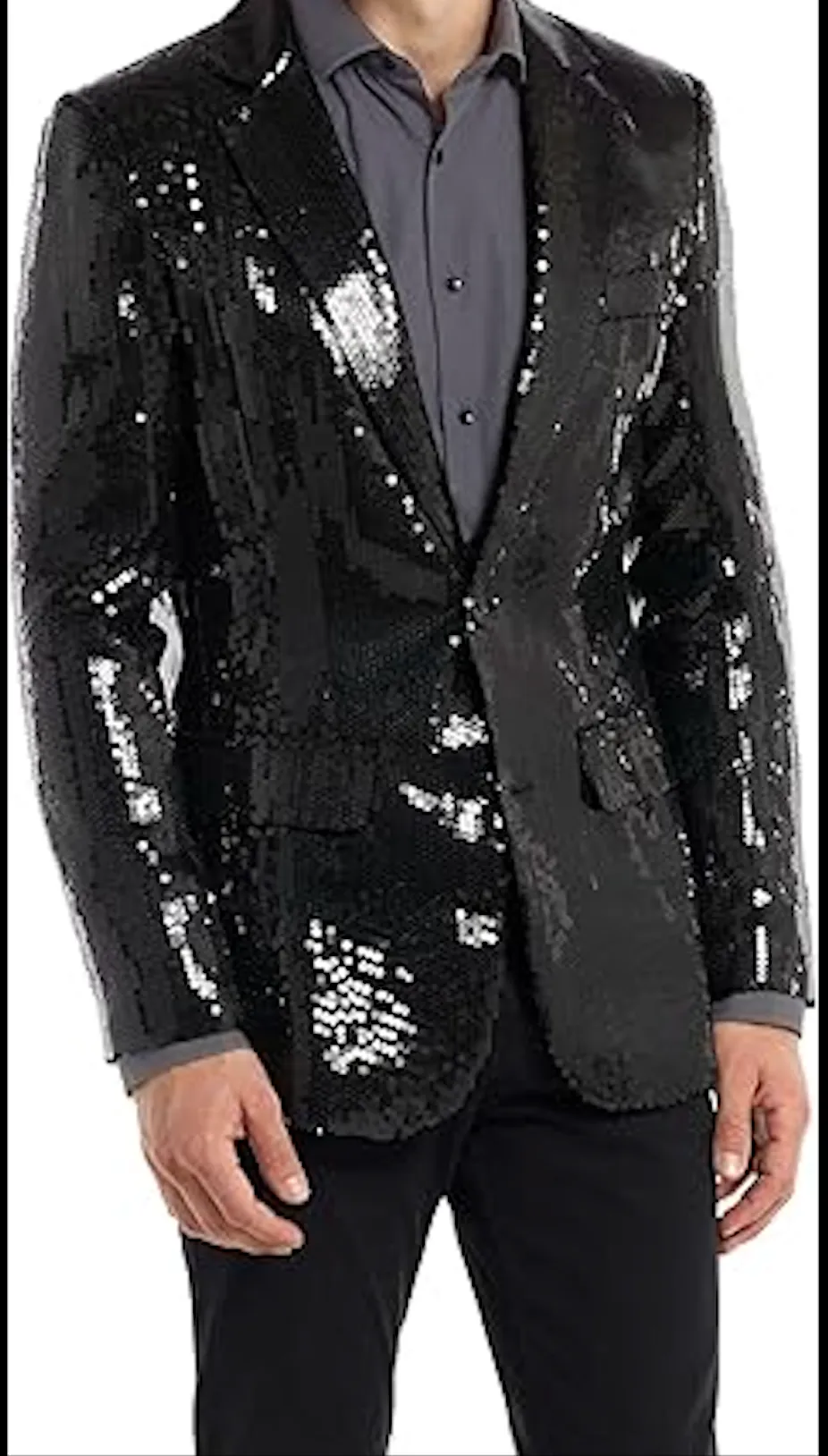 Men's Sequin NYE Blue Blazer Jackets