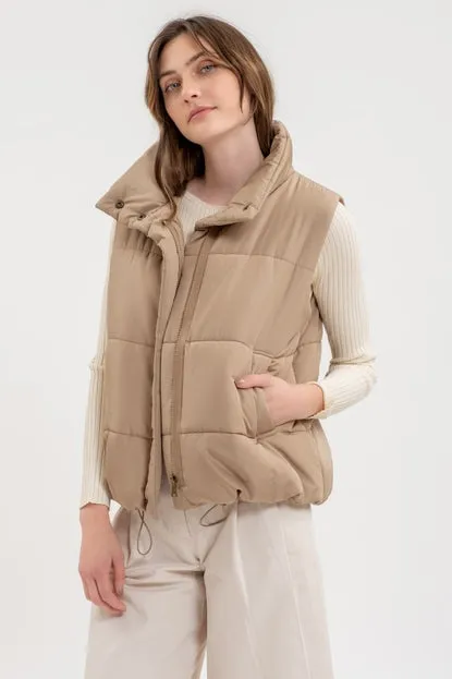 Mocha Puffer Vest