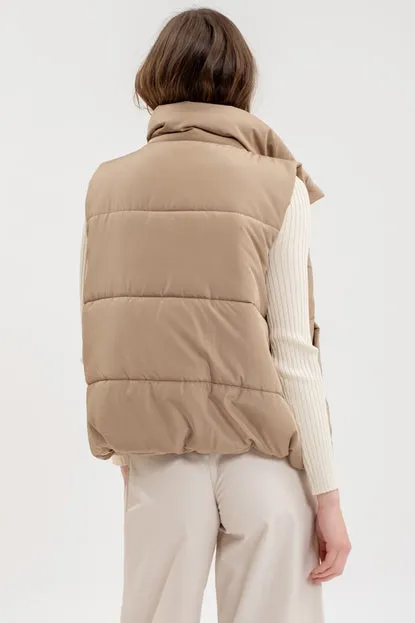 Mocha Puffer Vest