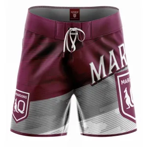 NRL Barrel Board Shorts - QLD - Swim - Adult