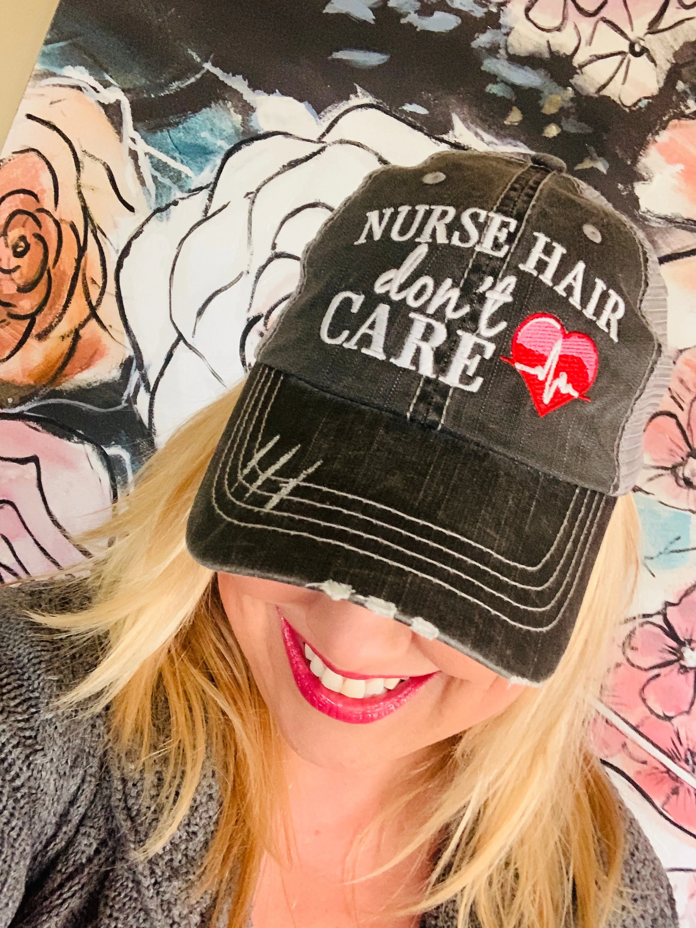 Nursing hats and jewelry NURSE hair dont care 2 styles Mask