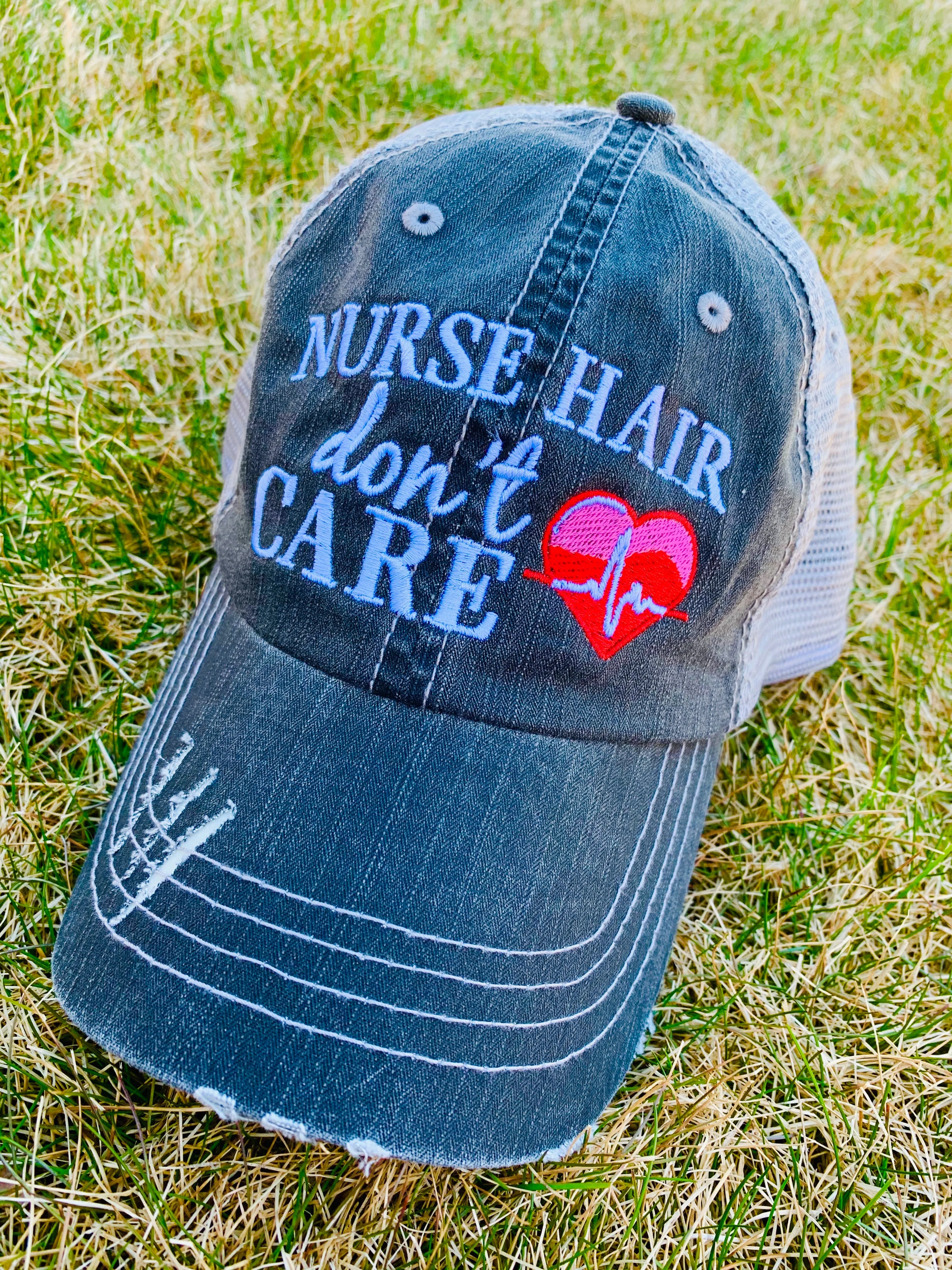 Nursing hats and jewelry NURSE hair dont care 2 styles Mask