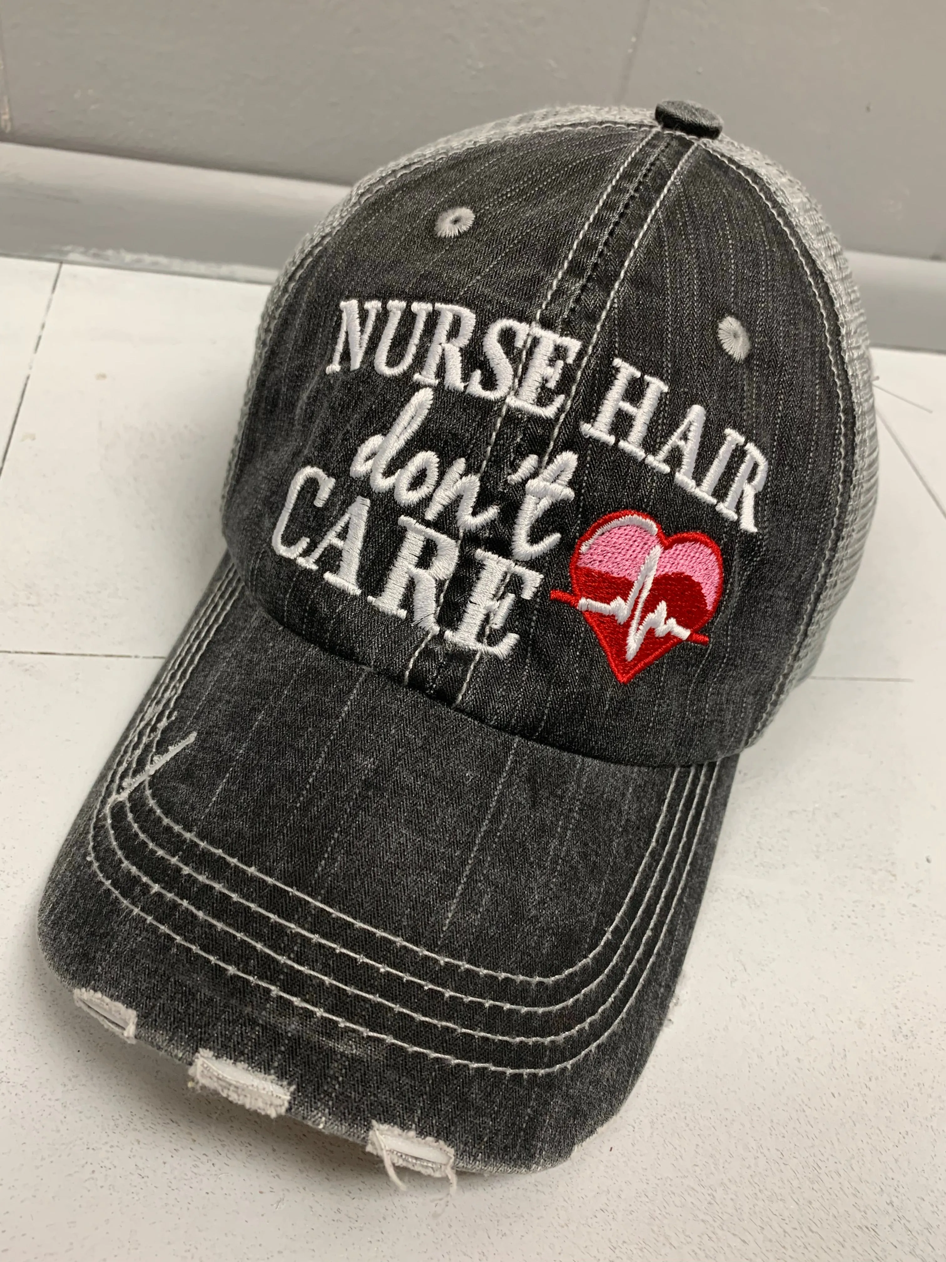 Nursing hats and jewelry NURSE hair dont care 2 styles Mask