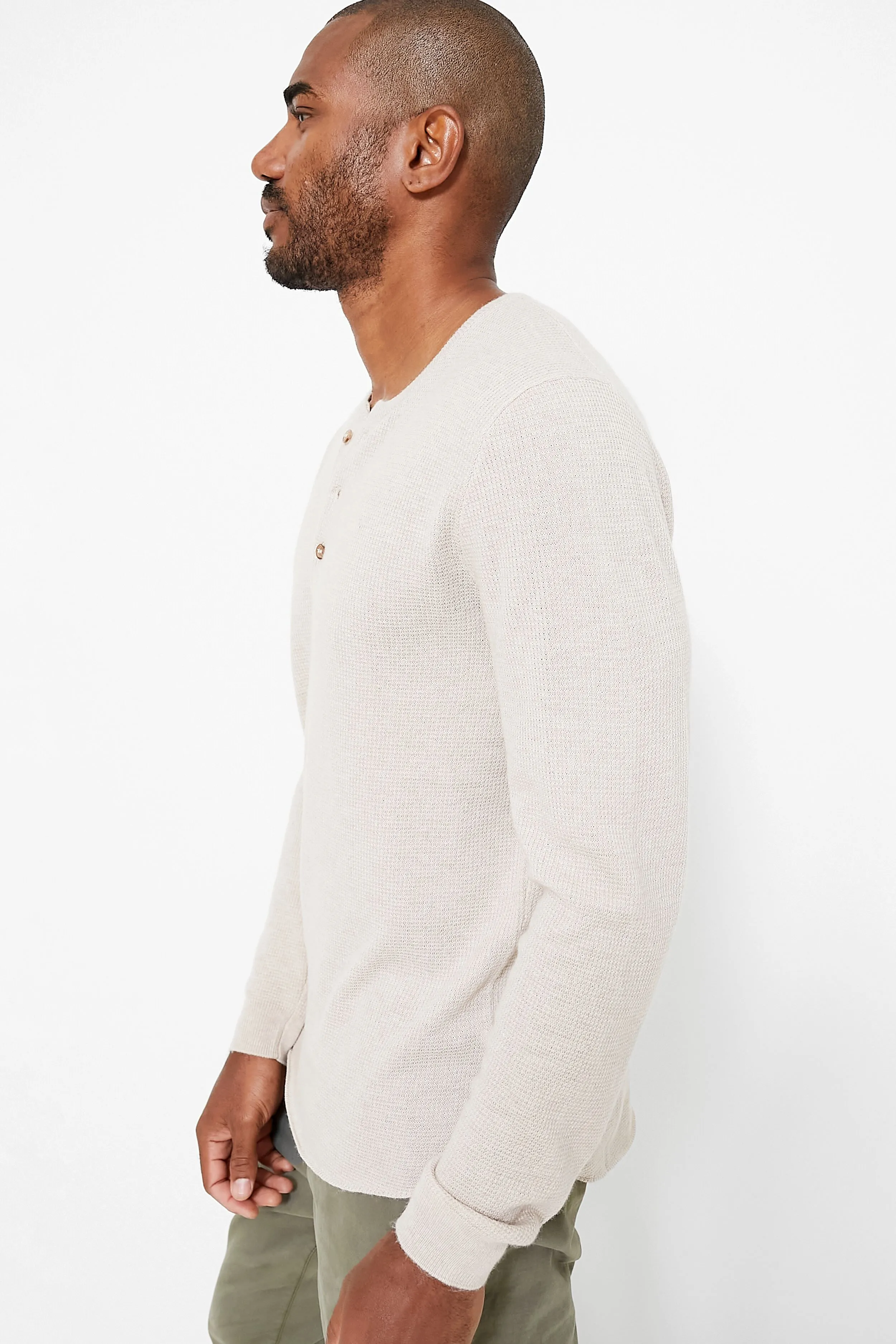 Oyster Midweight Sweater Henley