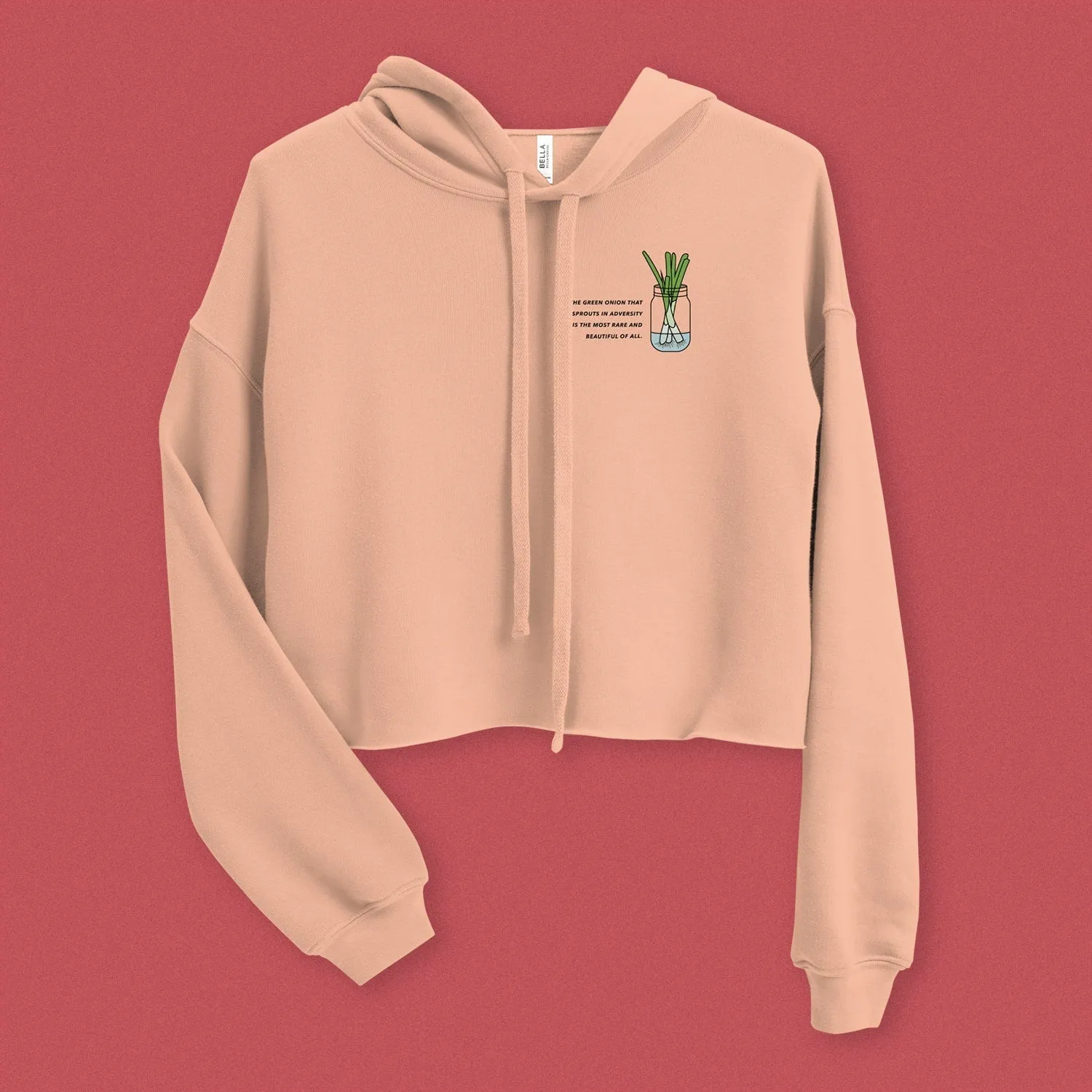 "The Green Onion That Sprouts" Crop Hoodie