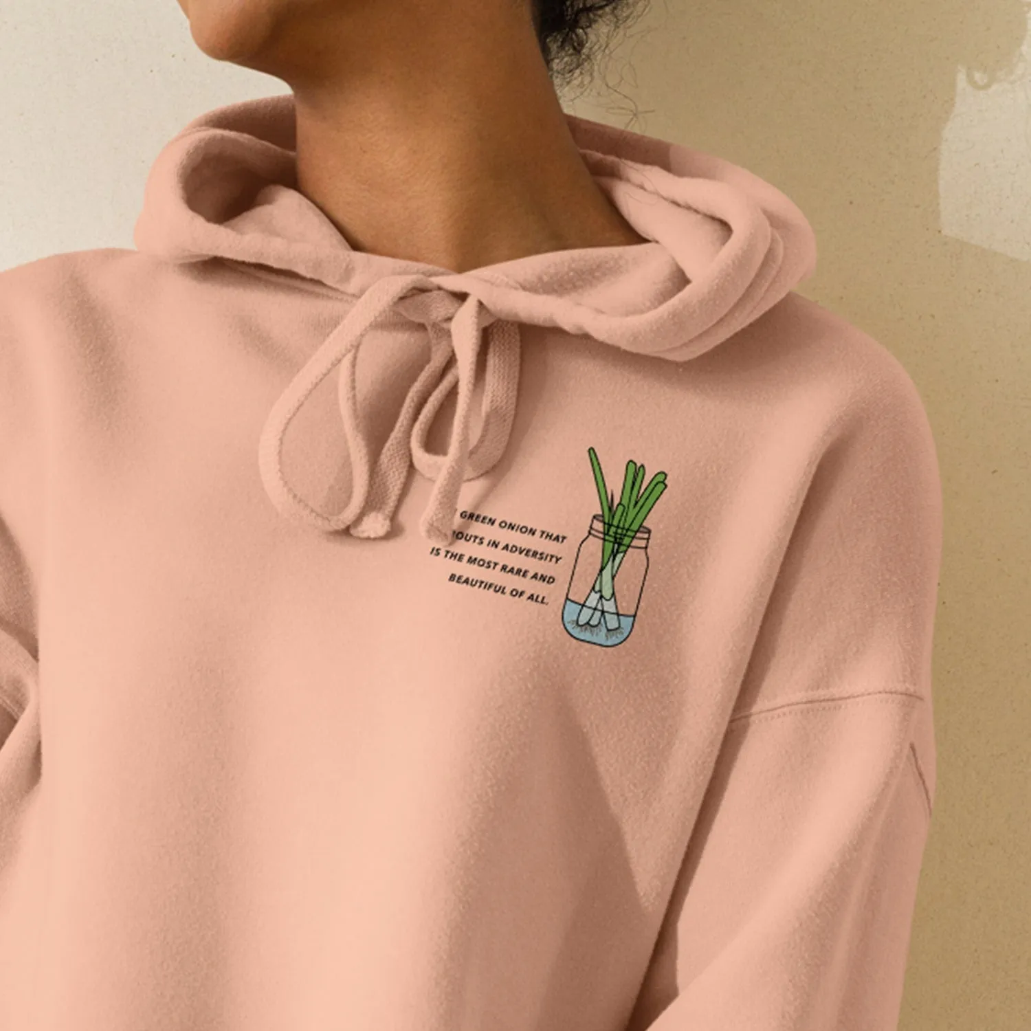 "The Green Onion That Sprouts" Crop Hoodie