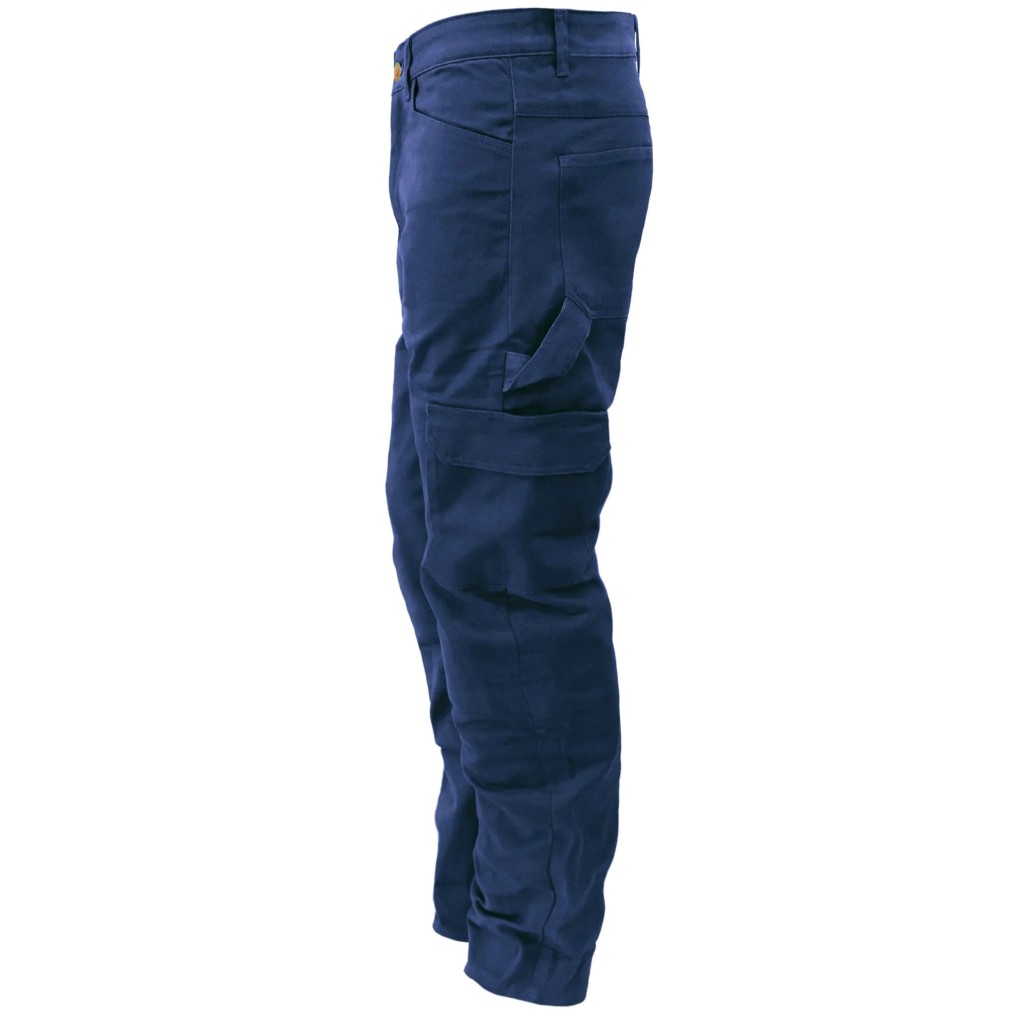 SALE Loose Fit Cargo Pants - Navy Blue with Pads