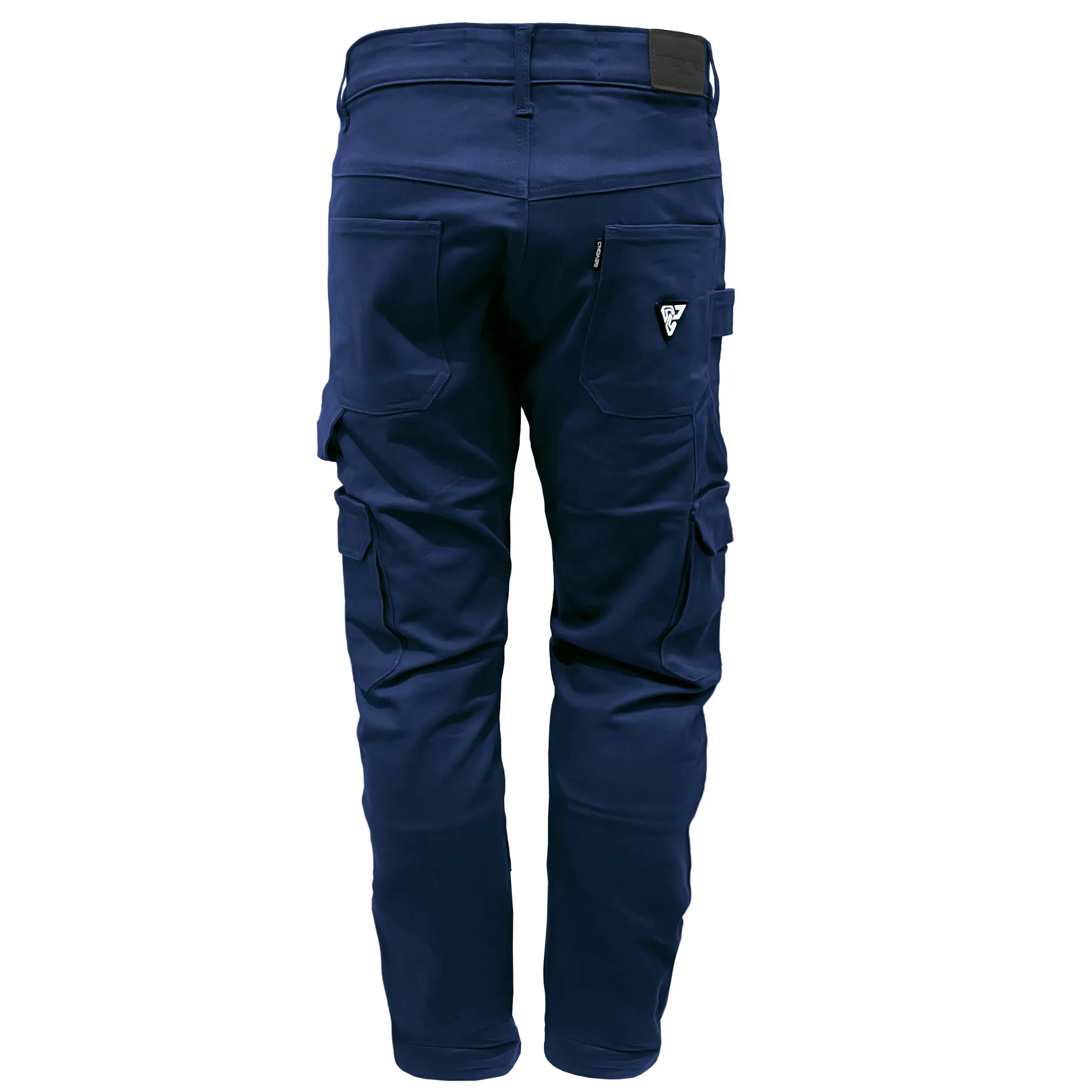 SALE Loose Fit Cargo Pants - Navy Blue with Pads