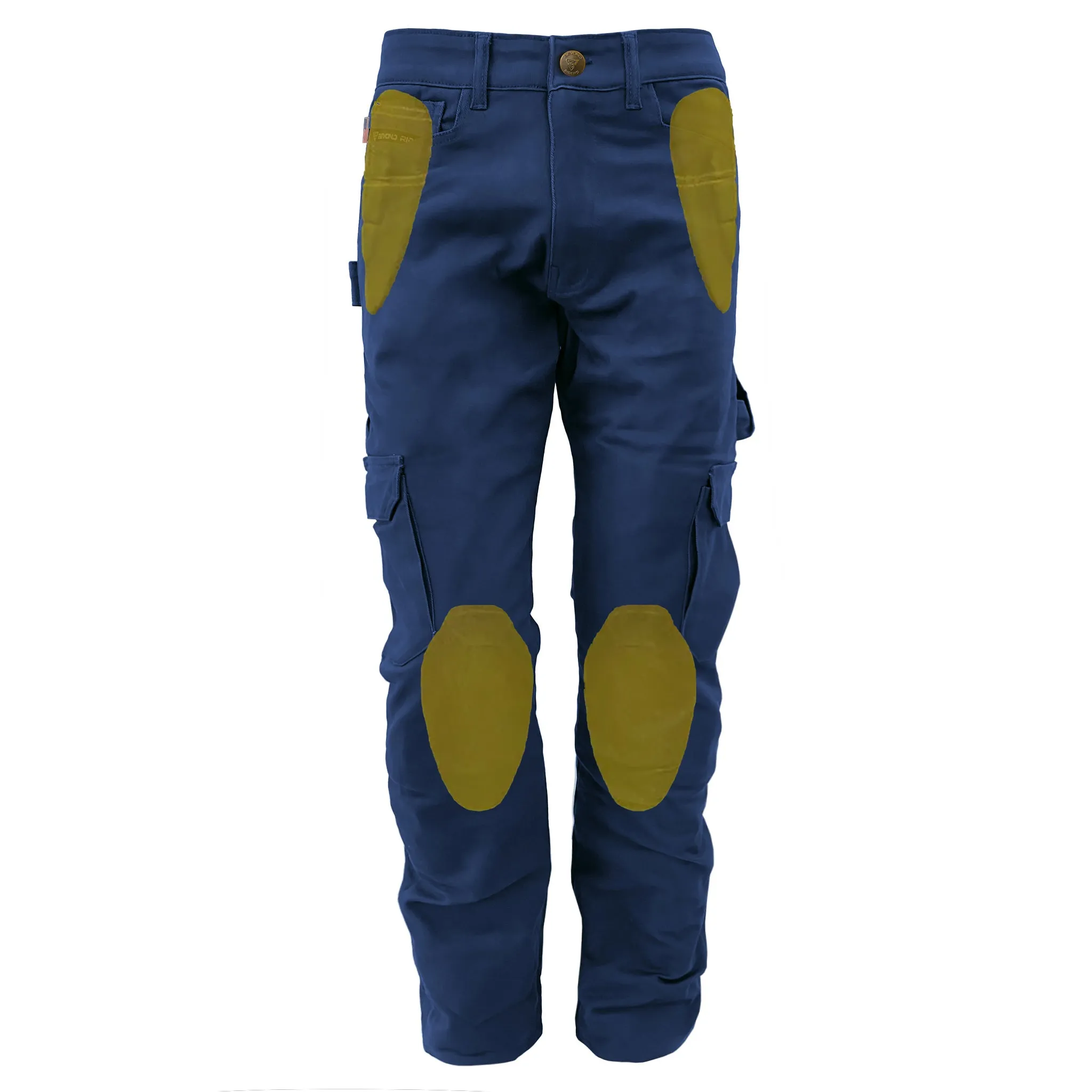 SALE Loose Fit Cargo Pants - Navy Blue with Pads