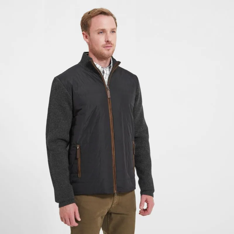 Schoffel Hybrid Mens Lambswool Jacket - Charcoal