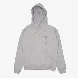 Soulland Rose Hand Hoodie Grey Melange