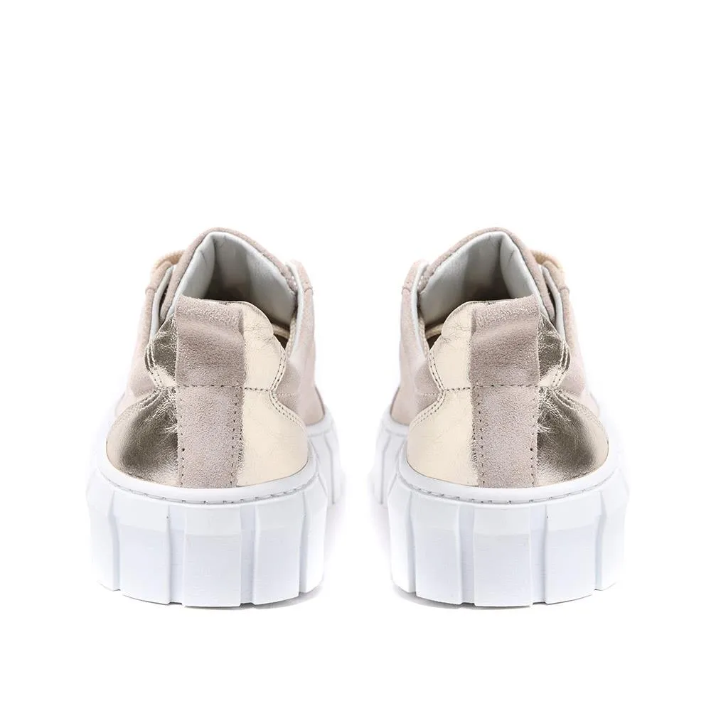 Stefani Leather Platform Trainers - STEFANI / 323 701