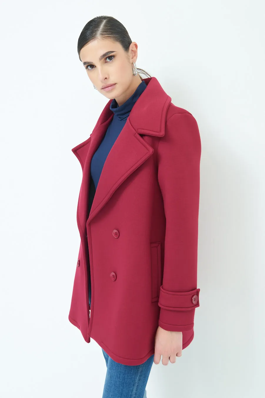 Stylish double-breasted coat wholesale