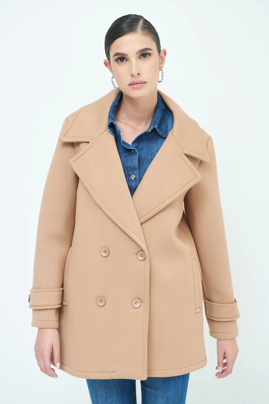 Stylish double-breasted coat wholesale