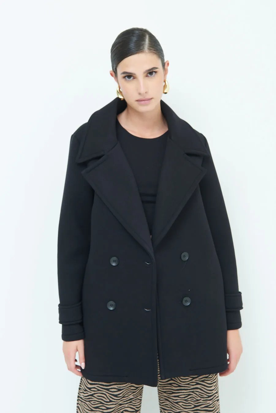 Stylish double-breasted coat wholesale