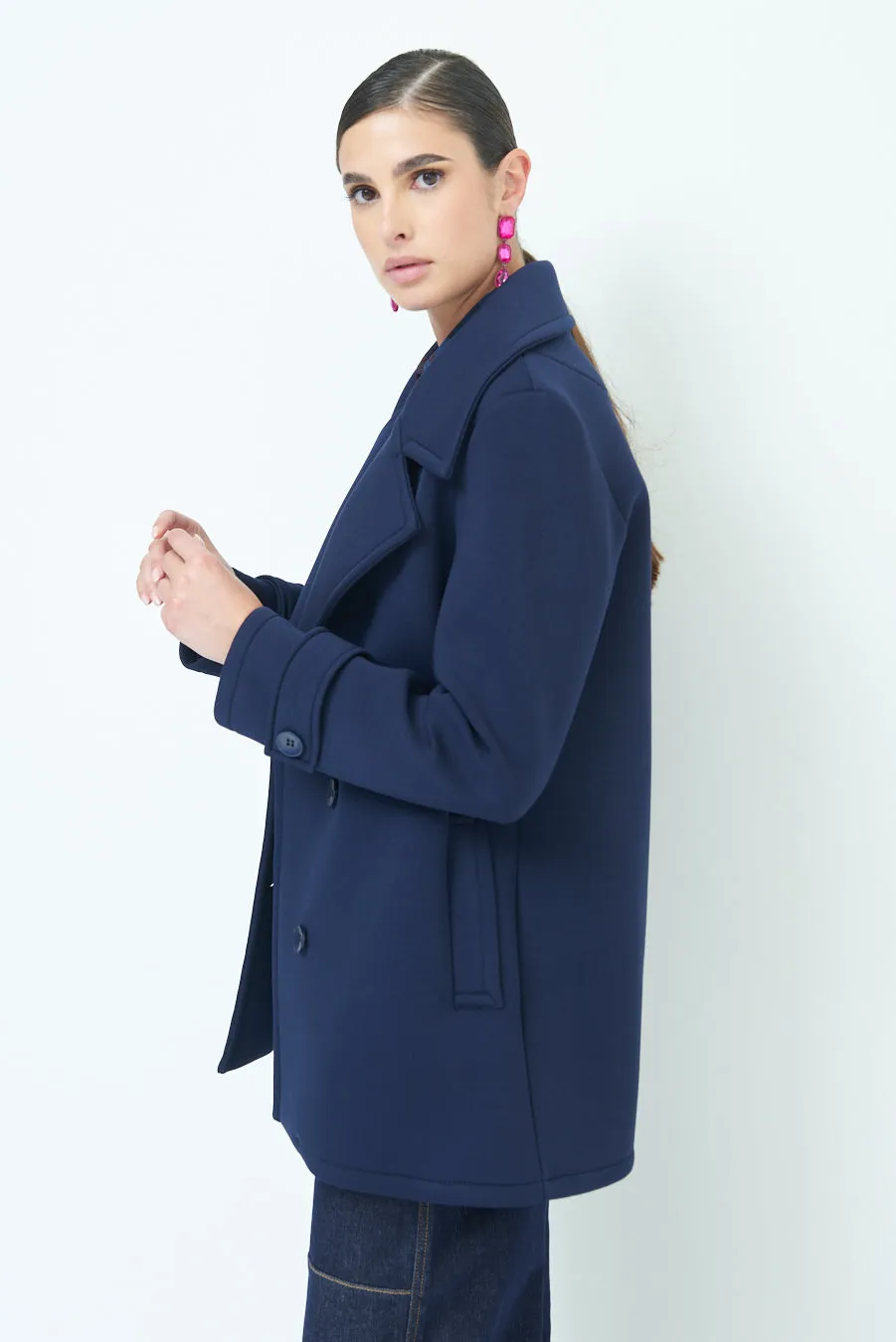 Stylish double-breasted coat wholesale