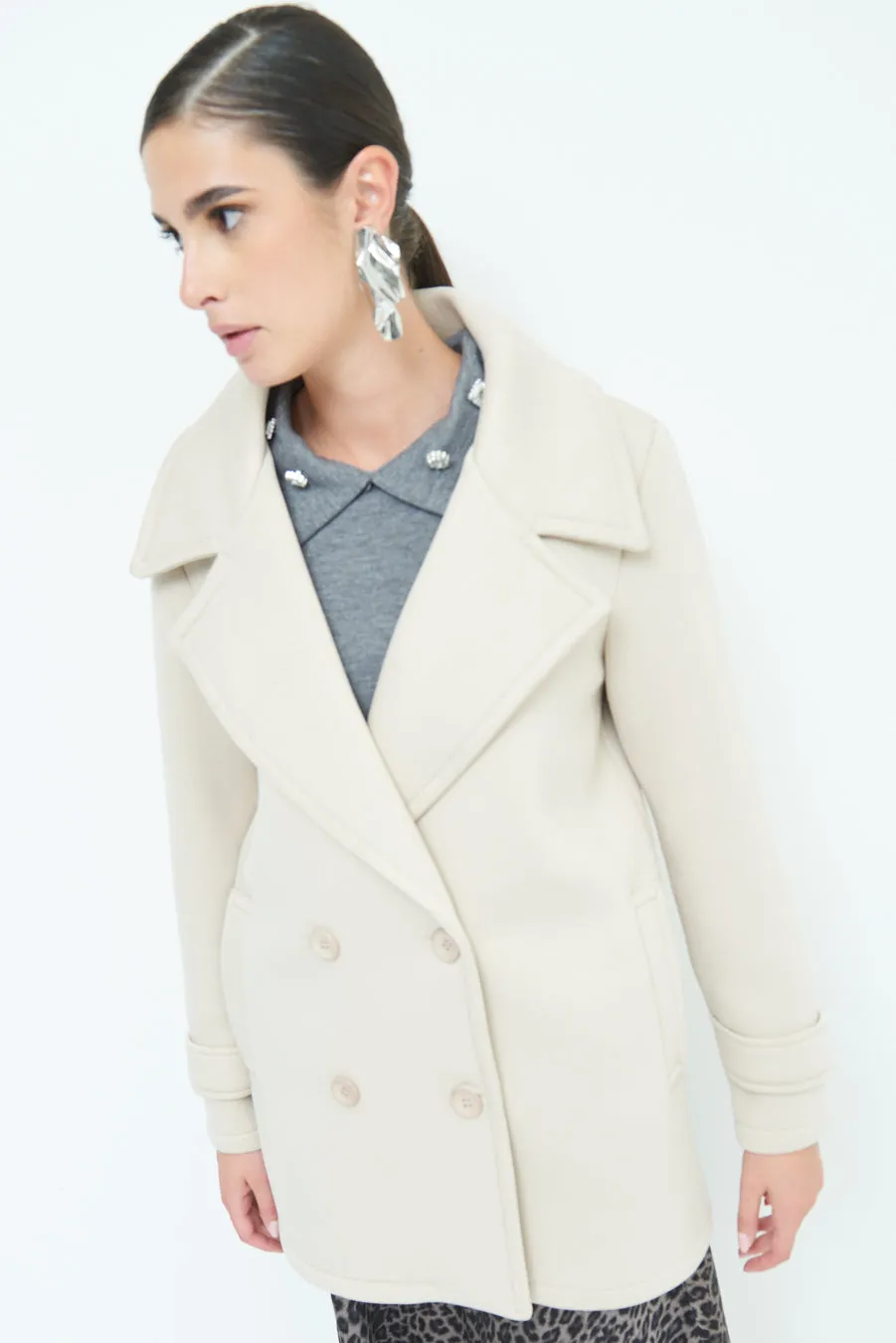 Stylish double-breasted coat wholesale