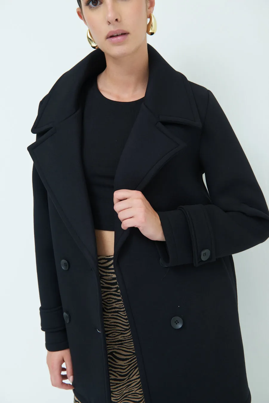 Stylish double-breasted coat wholesale