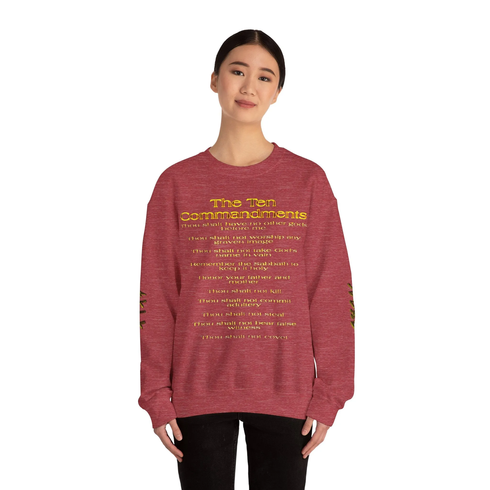 Ten Commandments 01 Designer Gildan Unisex Heavy Blend Sweatshirt (12 colors)