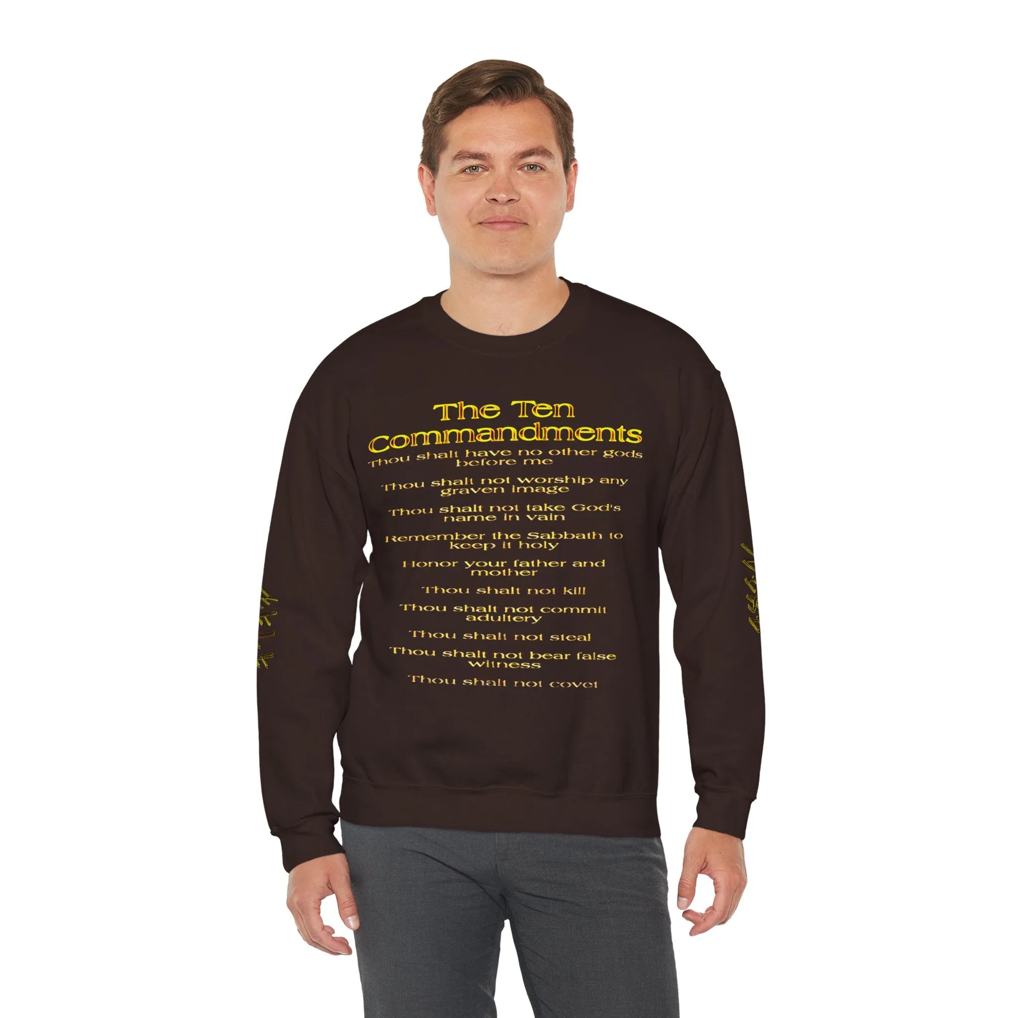 Ten Commandments 01 Designer Gildan Unisex Heavy Blend Sweatshirt (12 colors)