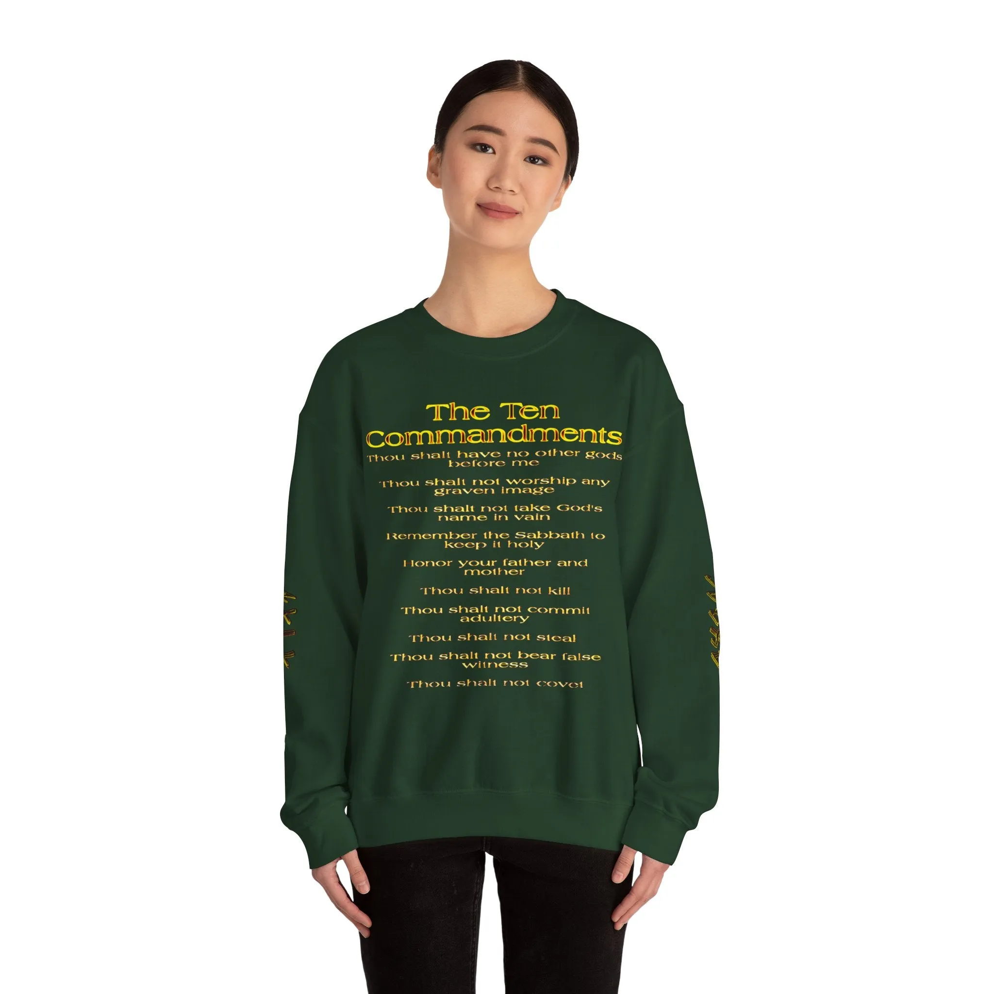 Ten Commandments 01 Designer Gildan Unisex Heavy Blend Sweatshirt (12 colors)