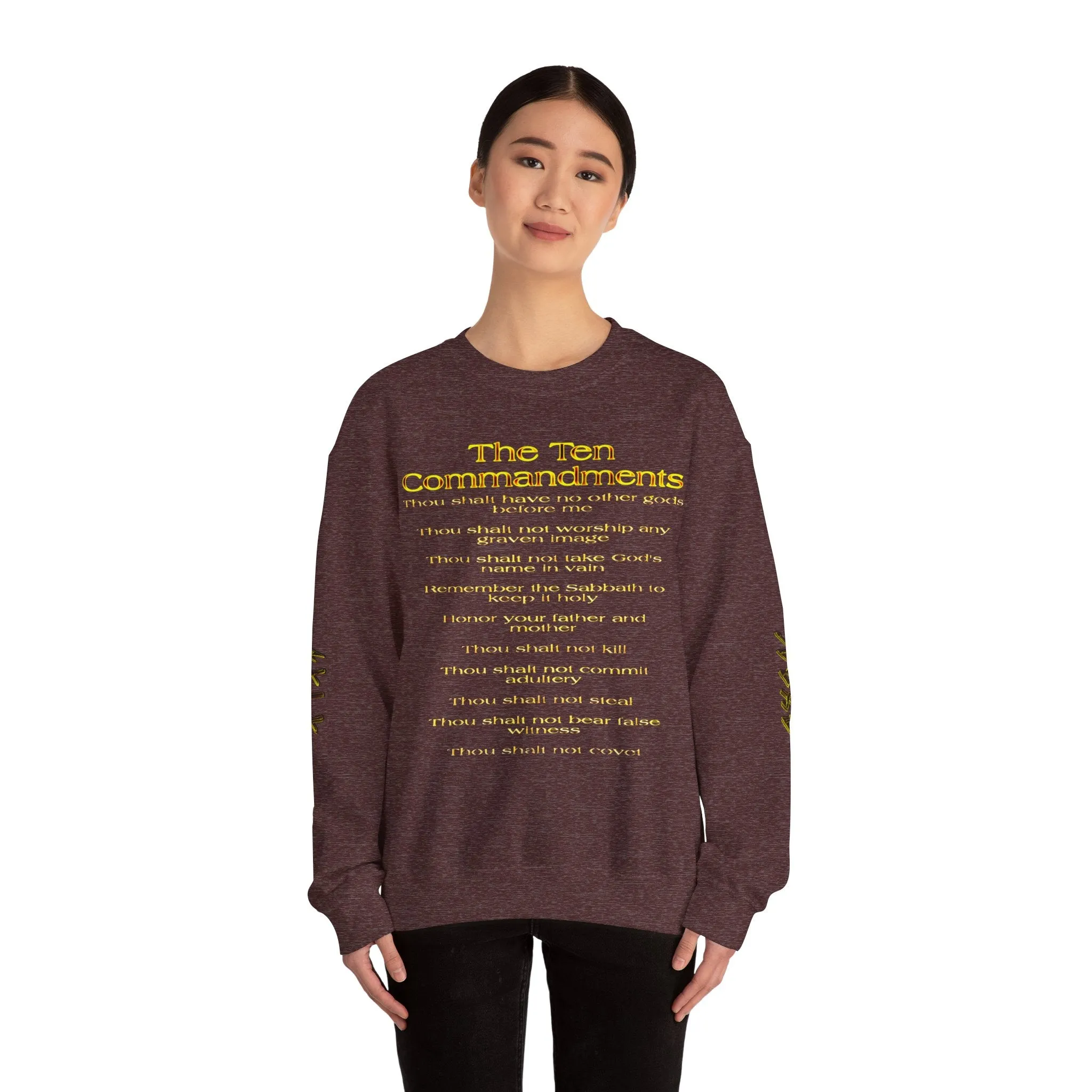 Ten Commandments 01 Designer Gildan Unisex Heavy Blend Sweatshirt (12 colors)