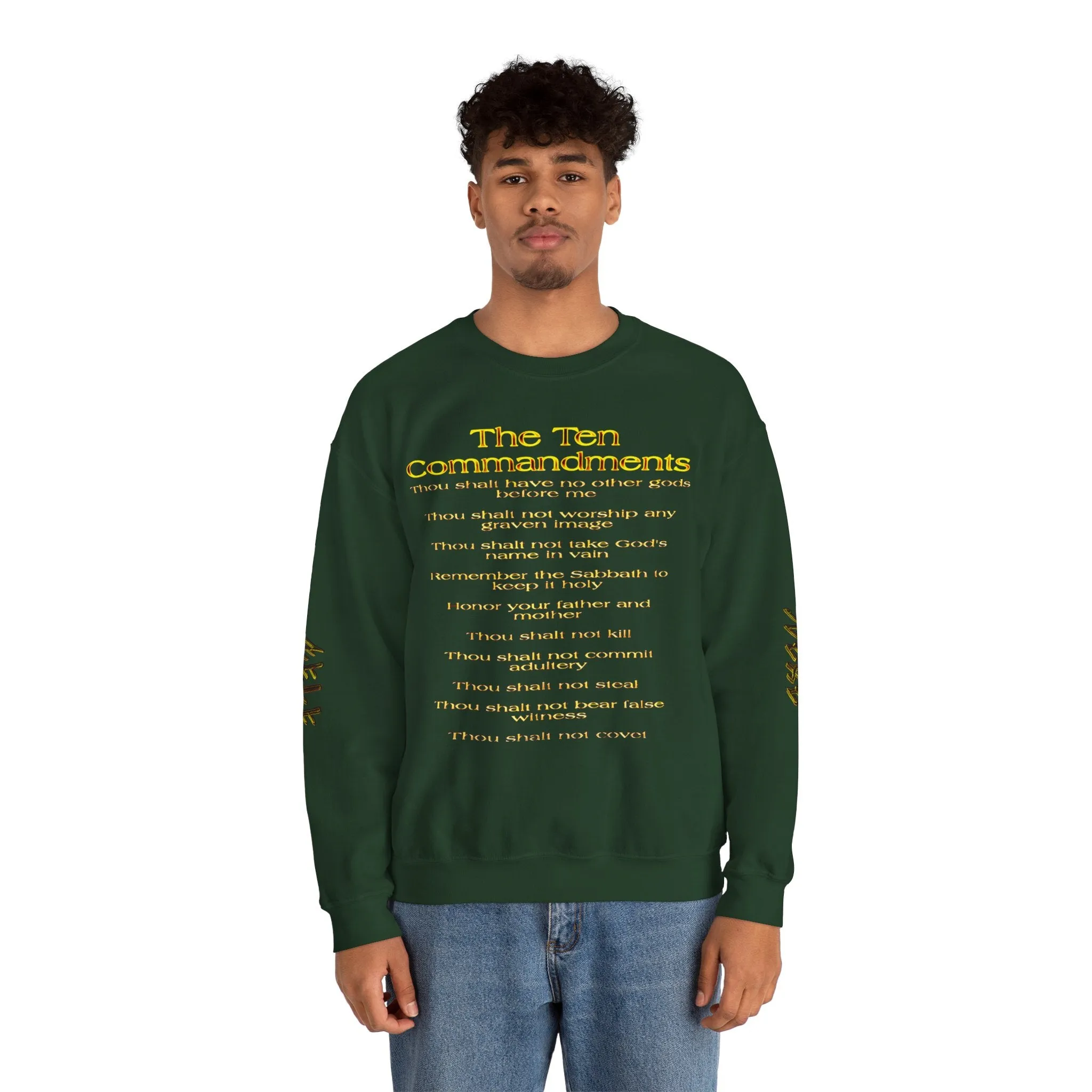 Ten Commandments 01 Designer Gildan Unisex Heavy Blend Sweatshirt (12 colors)