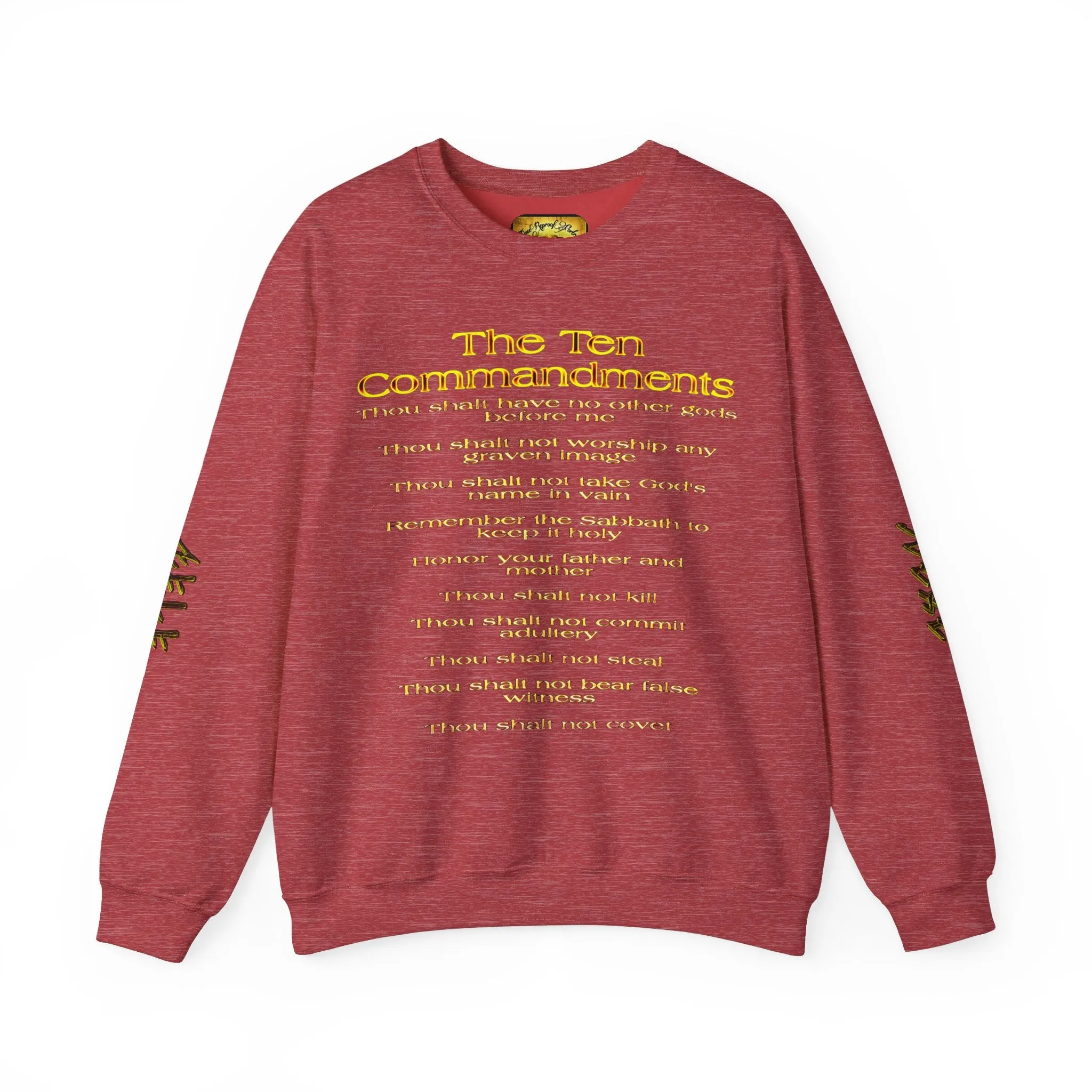 Ten Commandments 01 Designer Gildan Unisex Heavy Blend Sweatshirt (12 colors)