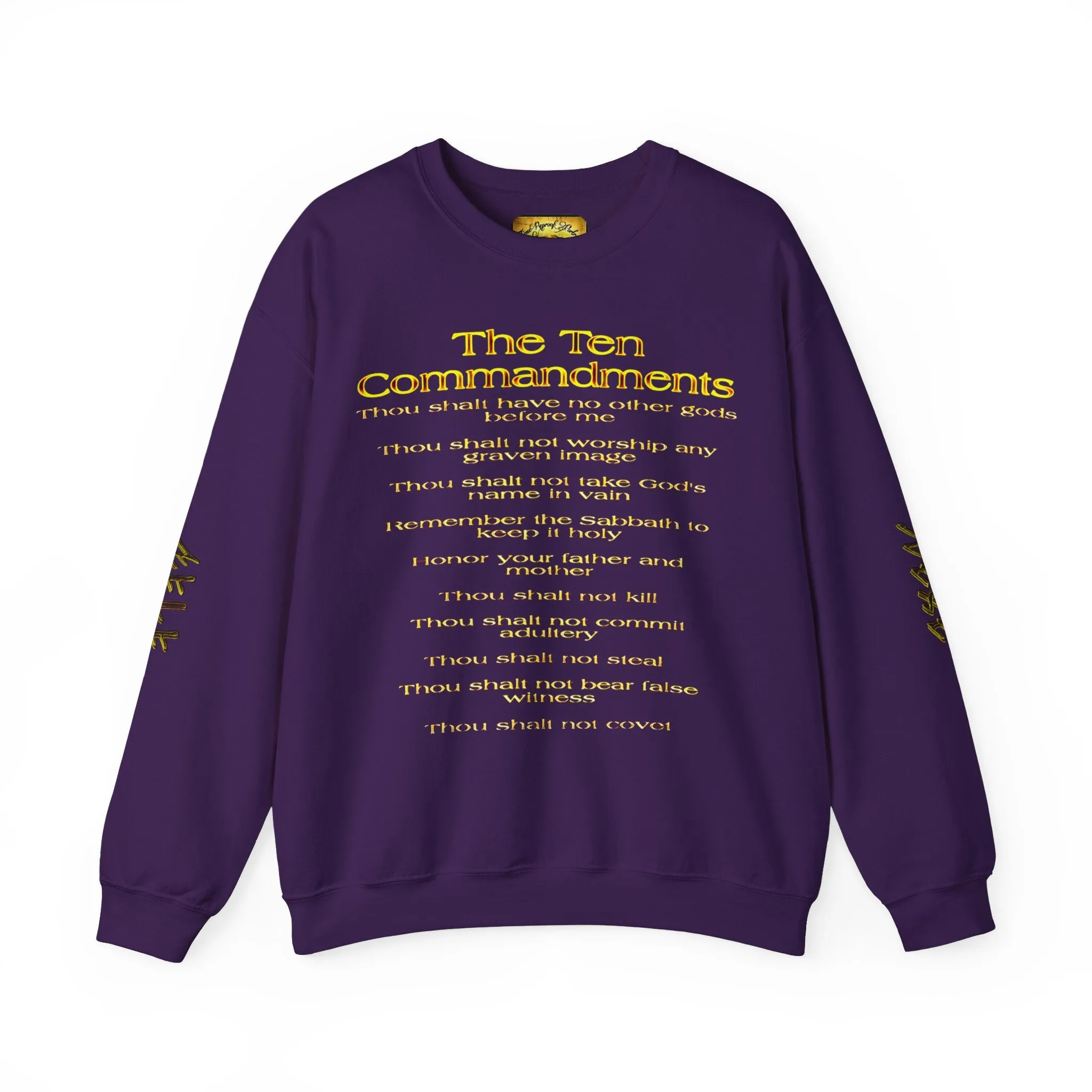 Ten Commandments 01 Designer Gildan Unisex Heavy Blend Sweatshirt (12 colors)